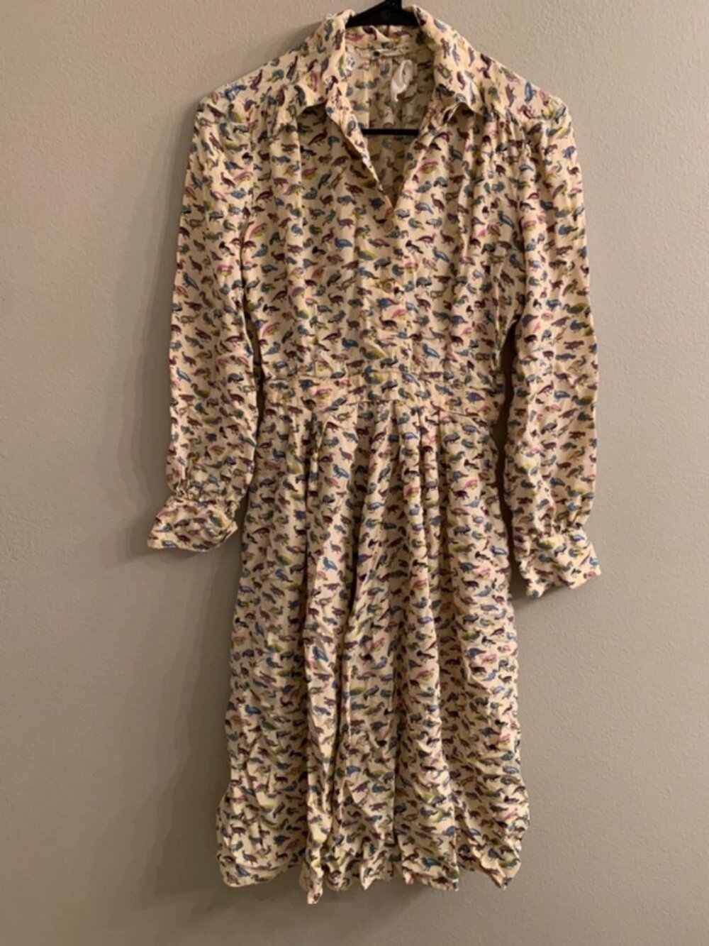 vintage peacock dress size small